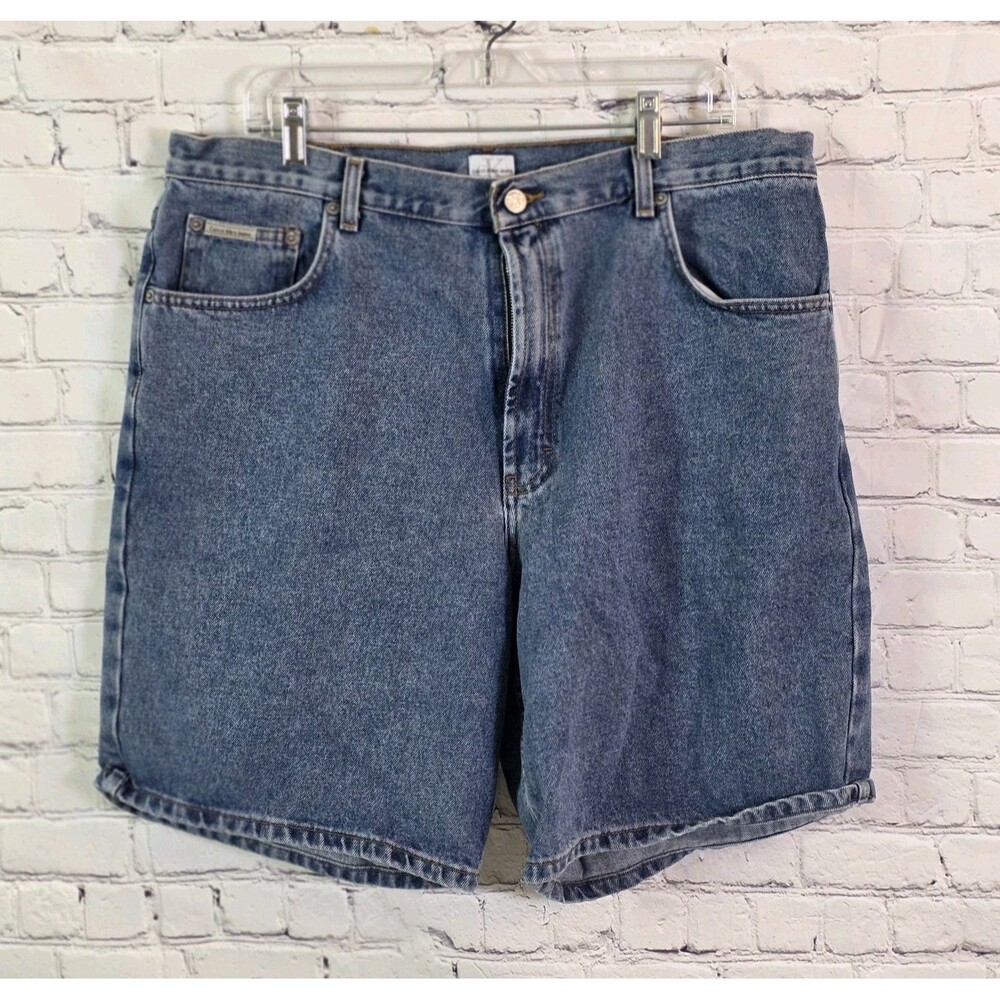 Vintage Calvin Klein Men's Size 38 Blue jeans Shorts